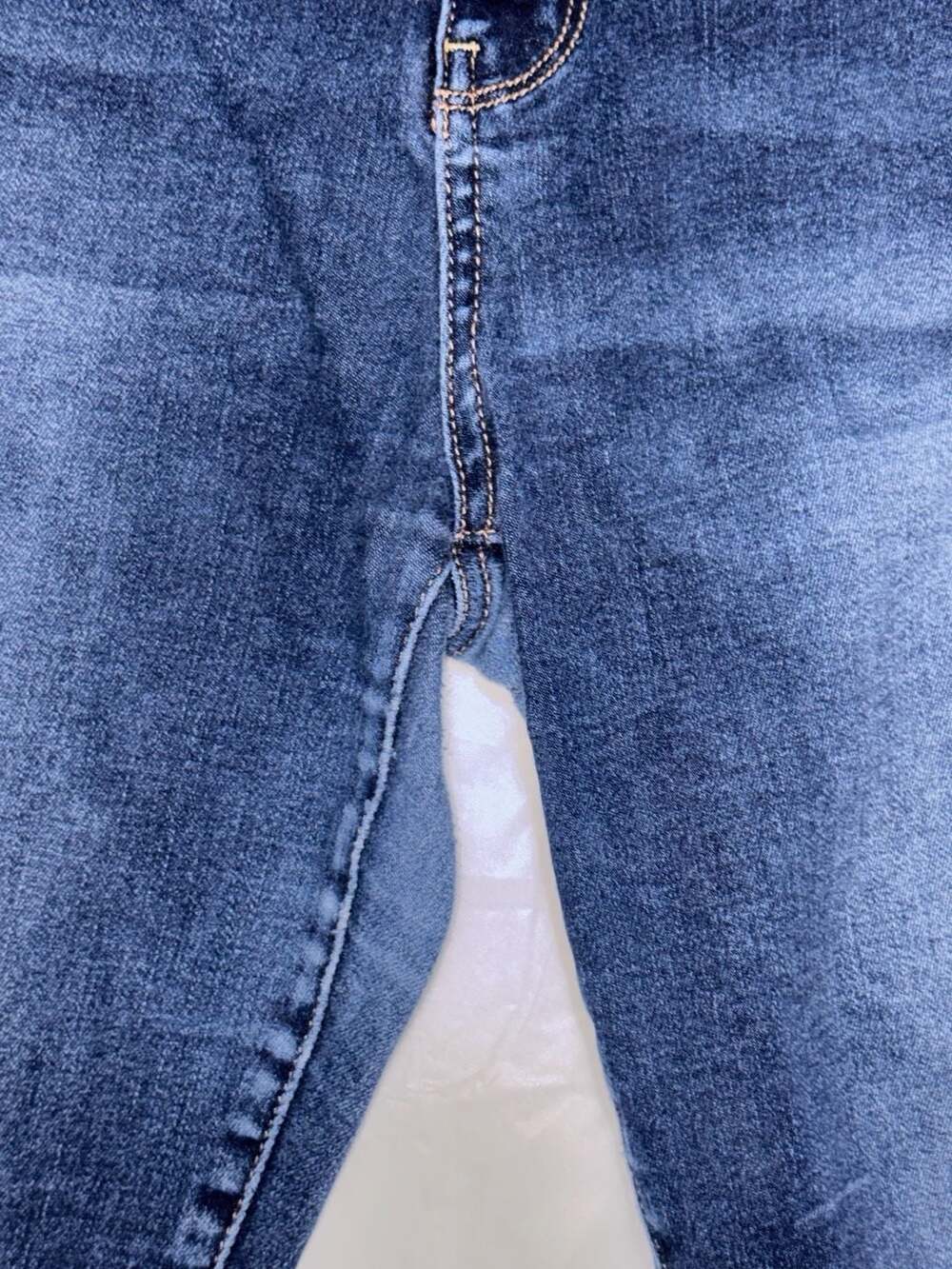 American Eagle Jeans Size 14 Regular Blue Stretch Distressed Denim - Picture 5 of 6